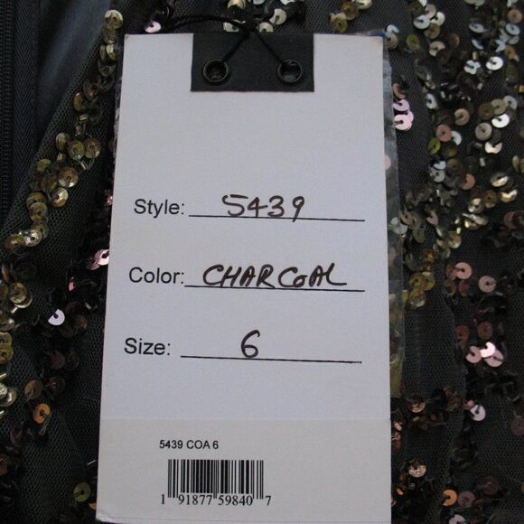 Mac Duggal 5439 Womens Embellished Cape Sleeve Gown Dress - Picture 12 of 16